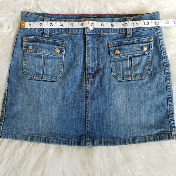 Tommy Hilfiger Blue Jean Denim Mini Skirt - Picture 10 of 12